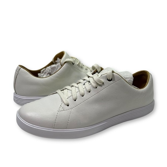 Cole Haan Grand Crosscourt Sneaker white Leather Women's 10B - Picture 1 of 9